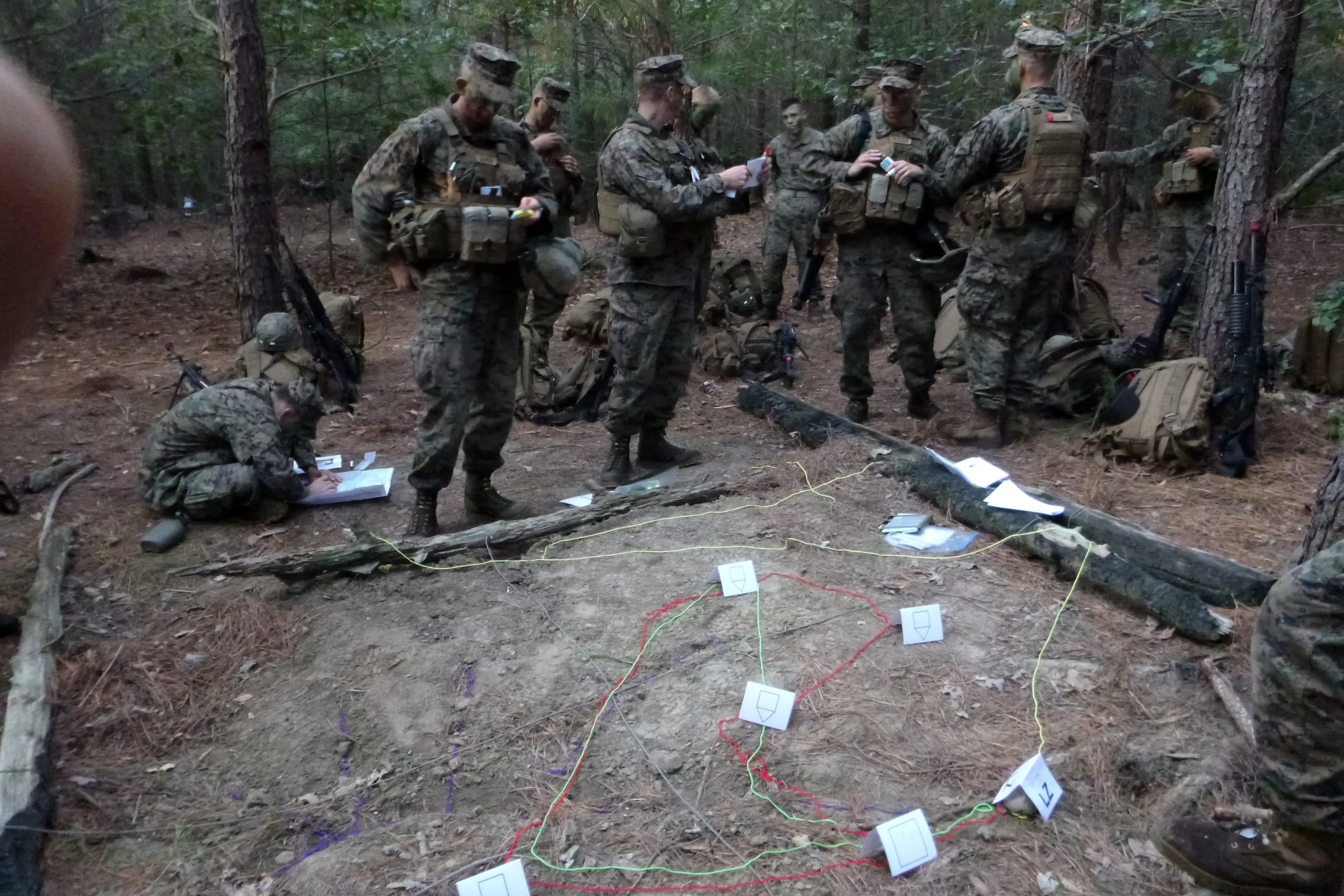 Group of Soldiers Navigating
